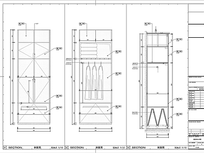 衣柜详图 施工图 柜类
