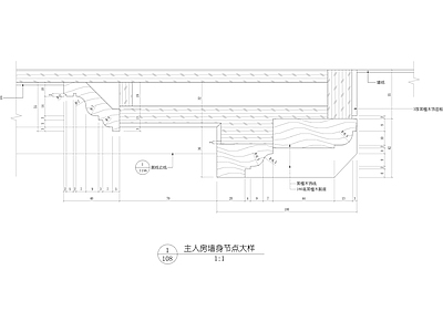 室内装修墙身大样 施工图