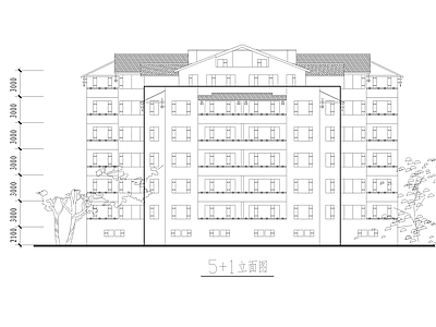 两套多层坡屋顶住宅建筑 施工图