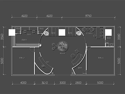 150㎡儿童摄影工作室影楼平面布置图 工装平面图