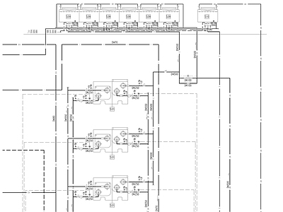裙房空调冷水原理 施工图 建筑暖通