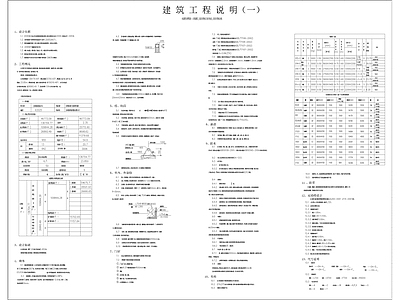 建筑工程说明目录 图库