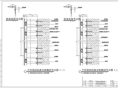 天墙地面节点收口 施工图