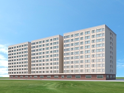 现代工业厂房 厂区工业园建筑外观