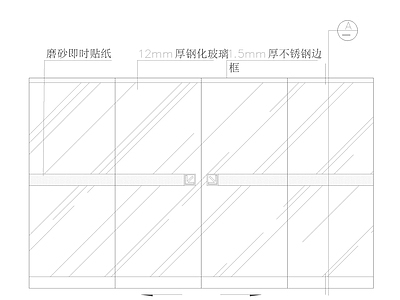 自动感应门 施工图 通用节点 门节点