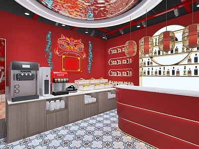 现代国潮网红火锅店