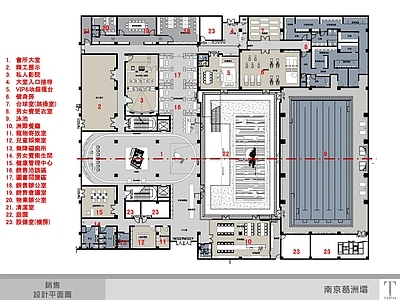 台湾张清平南京葛洲坝中式会所效果图 施工图