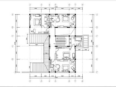 私家别墅建筑 施工图