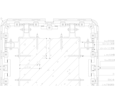石材柱节点 施工图 建筑通用节点 建筑工程节点