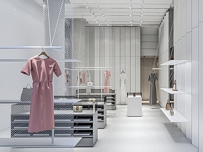 现代服装箱包店