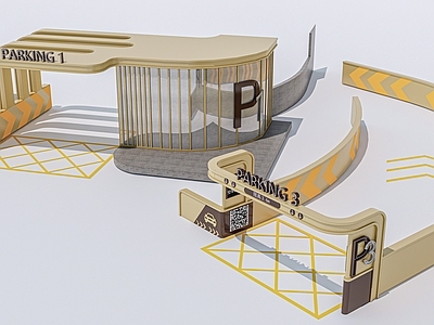 现代停车场出入口 头 地下