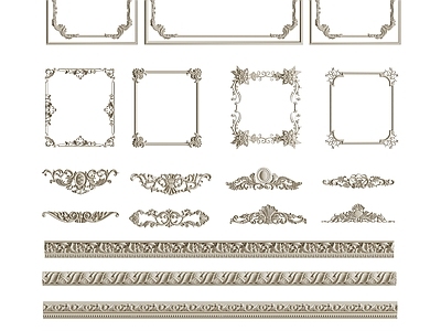 欧式古典雕花 石膏雕花 脚线 石膏线 柱子 柱头 装饰线 花纹 腰线