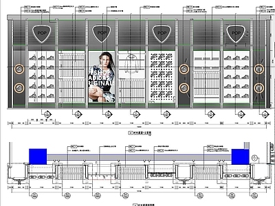 时光遂道墙立面大样 施工图