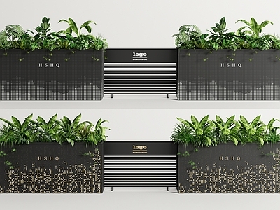 现代户外移动花箱
