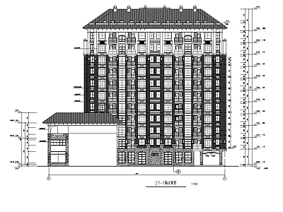 沿街小高层住宅建筑 施工图