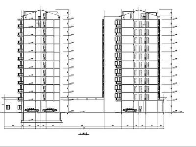 小高层住宅建筑 施工图