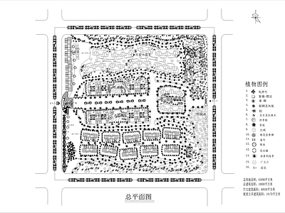 小区绿化总平面图