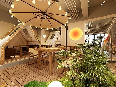 现代露营餐厅 露营 露营休闲餐厅