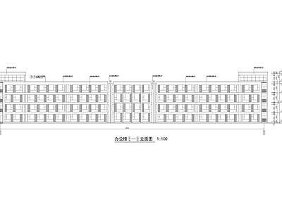 四层办公楼建筑 施工图