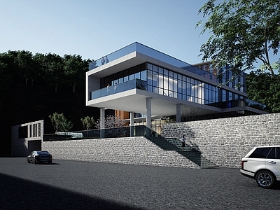 现代展览馆建筑