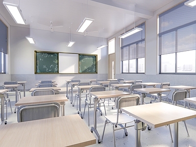现代学校教室