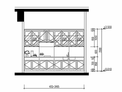酒店超级总统套房室内立面 施工图 客房