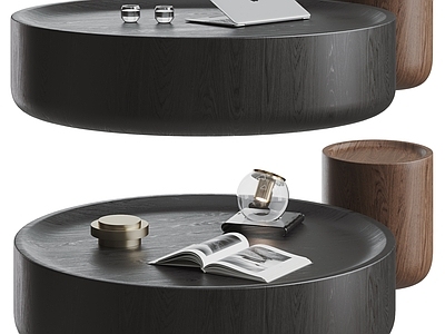 POLIFORM现代茶几组合 圆形 子母形 品牌 圆茶几