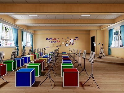 现代学校教室 音乐教室 演讲教室 活动教室 音乐室
