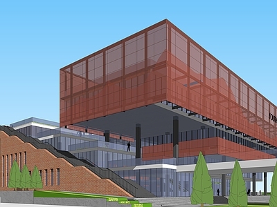 现代展览馆建筑