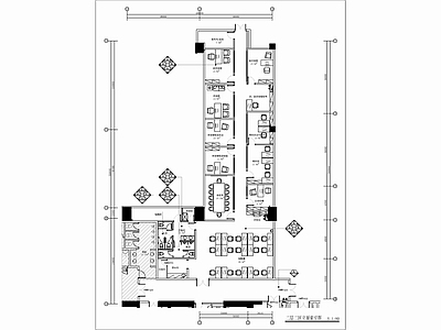 某酒店后勤办公室及厨房区域 施工图