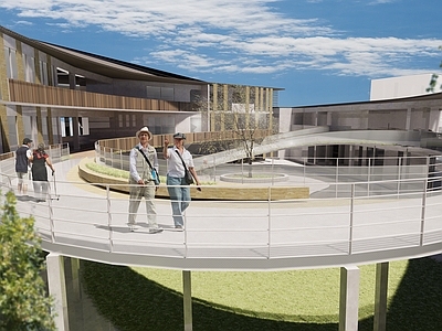 现代展览馆建筑
