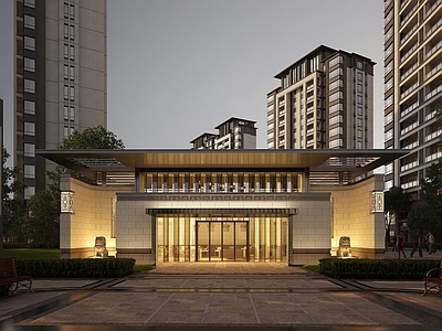 现代小区入口大门