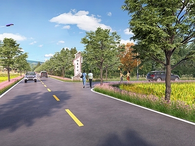现代乡村道路
