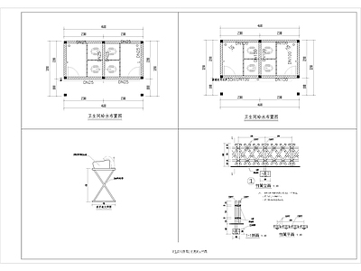 乡村振兴 成品塑木公厕 施工图