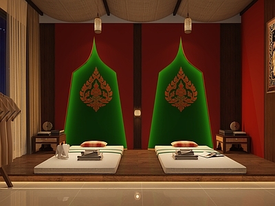 东南亚SPA店 会所 包厢 包间