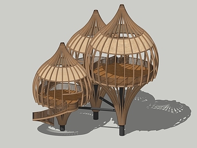 现代树屋 鸟廊 空中书吧 书吧 生态建筑