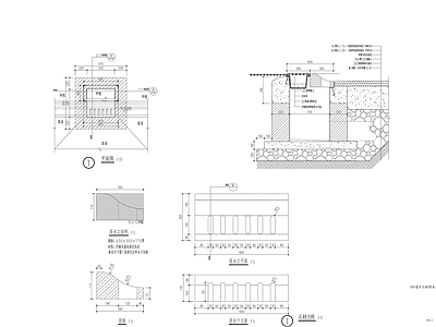S形道牙石材排水口造做法 施工图