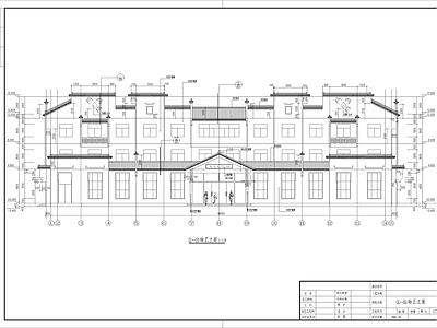 徽派风格建筑 施工图