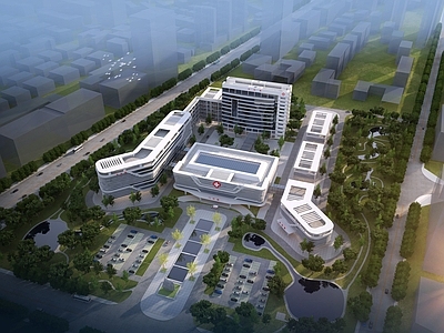 现代医院建筑 门诊楼 住院楼