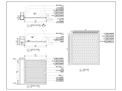 L单开铁艺门节点 施工图 通用节点 门节点