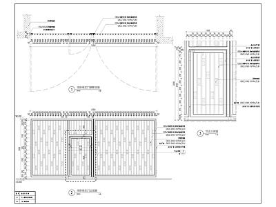 子母铁艺门节点 施工图 通用节点 门节点
