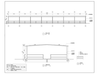 钢结构牛棚详图 施工图