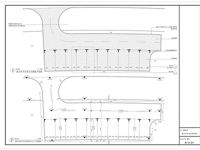 露天停车场详图 施工图 户外