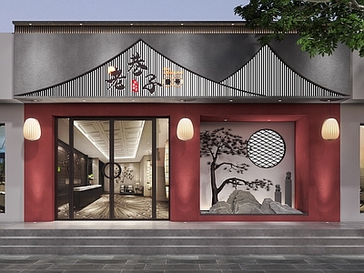 新中式餐饮门头门面