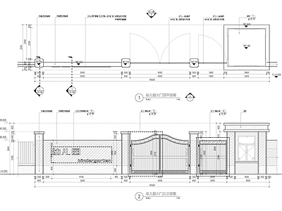 幼儿园大门 施工图 通用节点