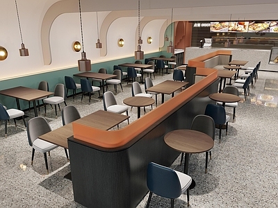 现代西餐厅 酒店餐厅 自主餐厅 门头