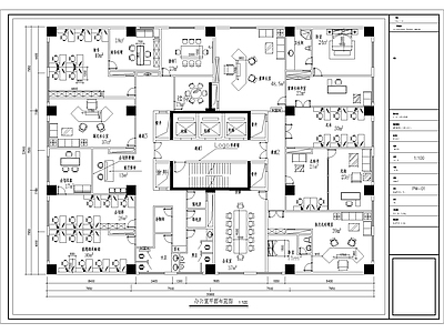 办公空间 施工图