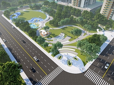 现代户外街头景观公园