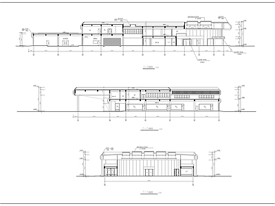 雷克萨斯4S店建筑 施工图 展销厅