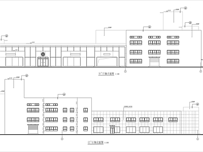 大众4S店建筑 施工图 展销厅